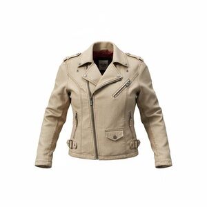 Harley-Davidson Women's Beige Moto Bomber Jacket